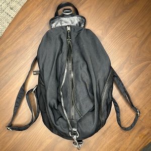 Rebecca Minkoff Julian Backpack un Black Nylon.